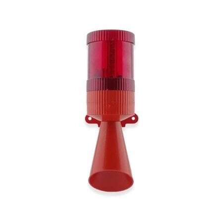 İK-2101 Sabit Yanan Led Işıklı Siren 120db Çift Ses Borulu