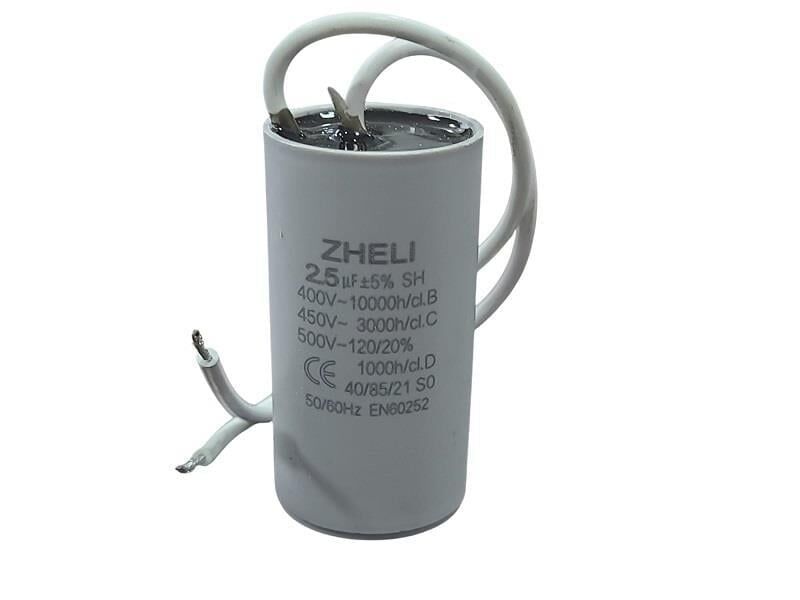 Zheli 2.5 MFD 450V 25x49 Kablolu Daimi Devre Kondansatör