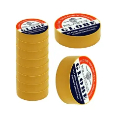 Globe Marka Sarı 0,13 mm × 19 mm × 10 yarda İzole Bant (10'lu Paket)