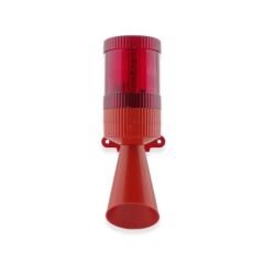 İK-2101 Sabit Yanan Led Işıklı Siren 120 dB Çift Ses Borulu