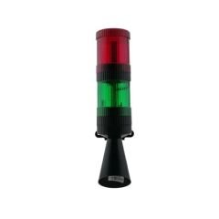 İK-2102 2 Kat Sabit Yanan Led Işıklı Siren 120 dB Çift Ses Borulu