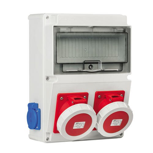2Ad. 3x16A IP44 Eğik Makine Prizi  Önde  +  2Ad. 1x16A IP44 Pano Prizi  Yanda