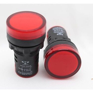22mm KIRMIZI 220V. SİNYAL LAMBASI