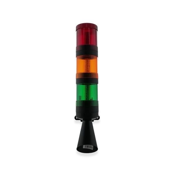 İK-2203 3 Kat Flaşörlü Işıklı Siren 120db Çift Ses Borulu