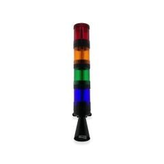 İK-2204 4 Kat Flaşörlü Işıklı Siren 120 dB Çift Ses Borulu