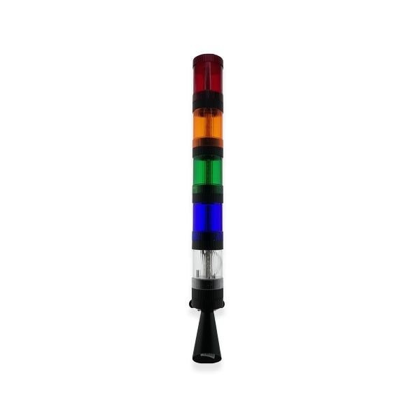 İK-2205 5 Kat Flaşörlü Işıklı Siren 120db Çift Ses Borulu