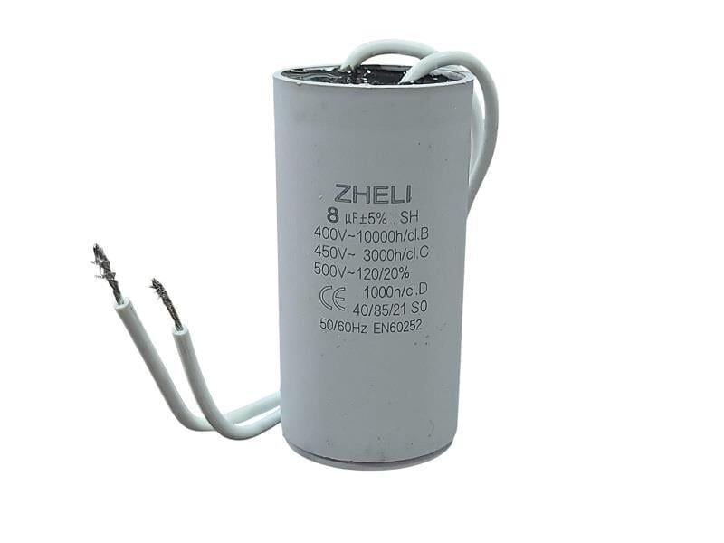 Zheli 8 MF 450V 30x60 Kablolu Daimi Devre Kondansatör
