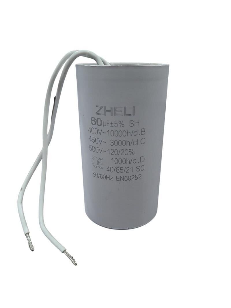 Zheli 60 MF 450V 50x92 Kablolu Daimi Devre Kondansatör
