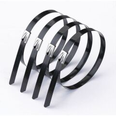 370x7.9 mm PVC KAPLI METAL KABLO BAĞI  100 adet