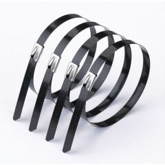 200x7.9 mm PVC KAPLI METAL KABLO BAĞI  100 adet