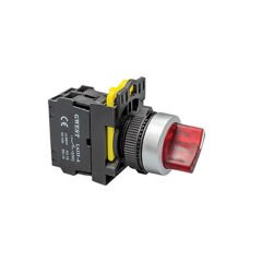IŞIKLI KALICI MANDAL BUTONLAR  0-1 A5-01XD (KIRMIZI) 220V. LED IŞIKLI ( 0-1 )