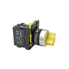 IŞIKLI KALICI MANDAL BUTONLAR  0-1 A5-11XD (SARI) 220V. LED IŞIKLI ( 0-1 )