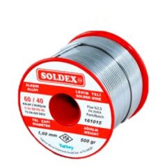 Soldex 60-40 Lehim Teli 500 Gr - Sn:60 / Pb:40 1,6mm 500gr