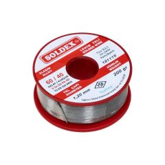 Soldex 60-40 Lehim Teli 200 Gr - Sn:60 / Pb:40 1,2mm 200gr