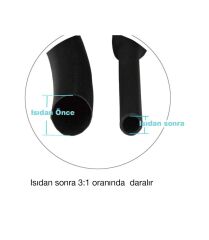 4,8/1,5 mm İçi Yapışkanlı Daralan Makaron (1,22 cm)