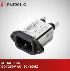 PNF201-G-1A Power Soketli Monofaze Şebeke Filtresi