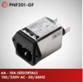 PNF201-GF-6 A Power Soketli Sigortalı Monofaze Şebeke Filtresi